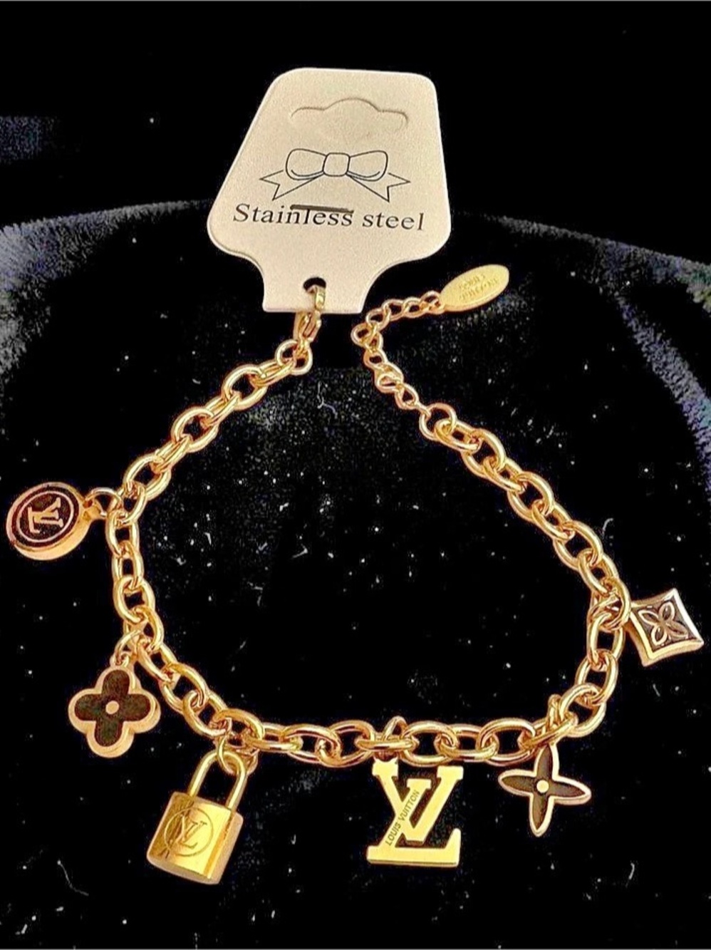 Gold-Tone Charm Bracelet